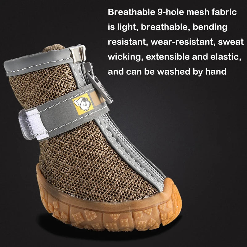 Non-slip plush dog boots – photo 9