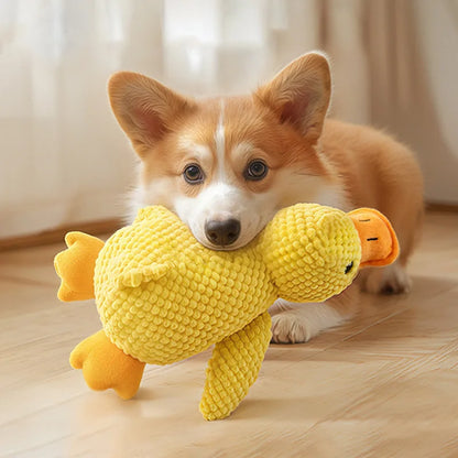 Plush goose squeaky dog toy – photo 17
