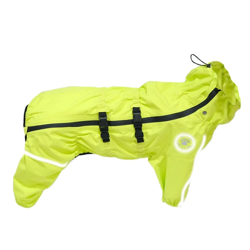 Waterproof reflective dog raincoat – photo 39