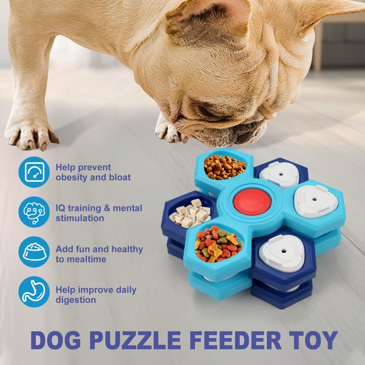 Interactive Treat-Dispensing Puzzle Toy
