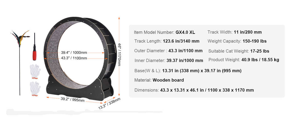 Wooden cat exercise wheel – photo 14