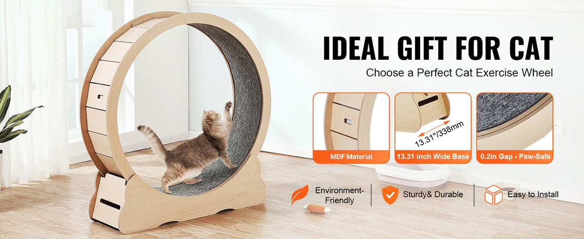 Wooden cat exercise wheel – photo 8