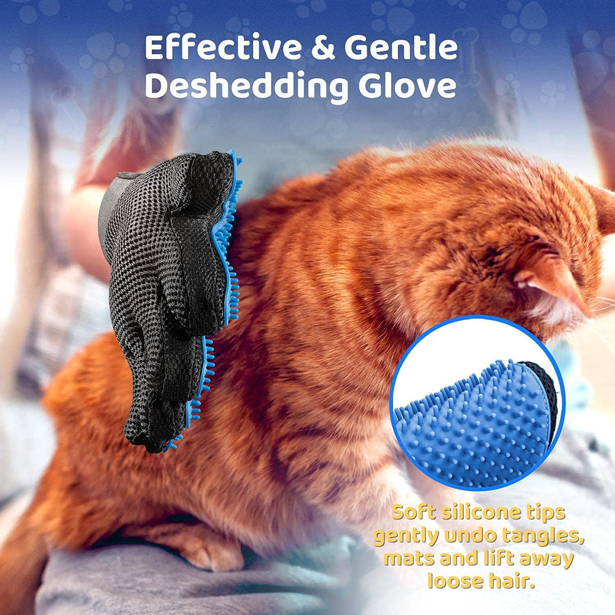 Pet Grooming &amp; De-Shedding Glove